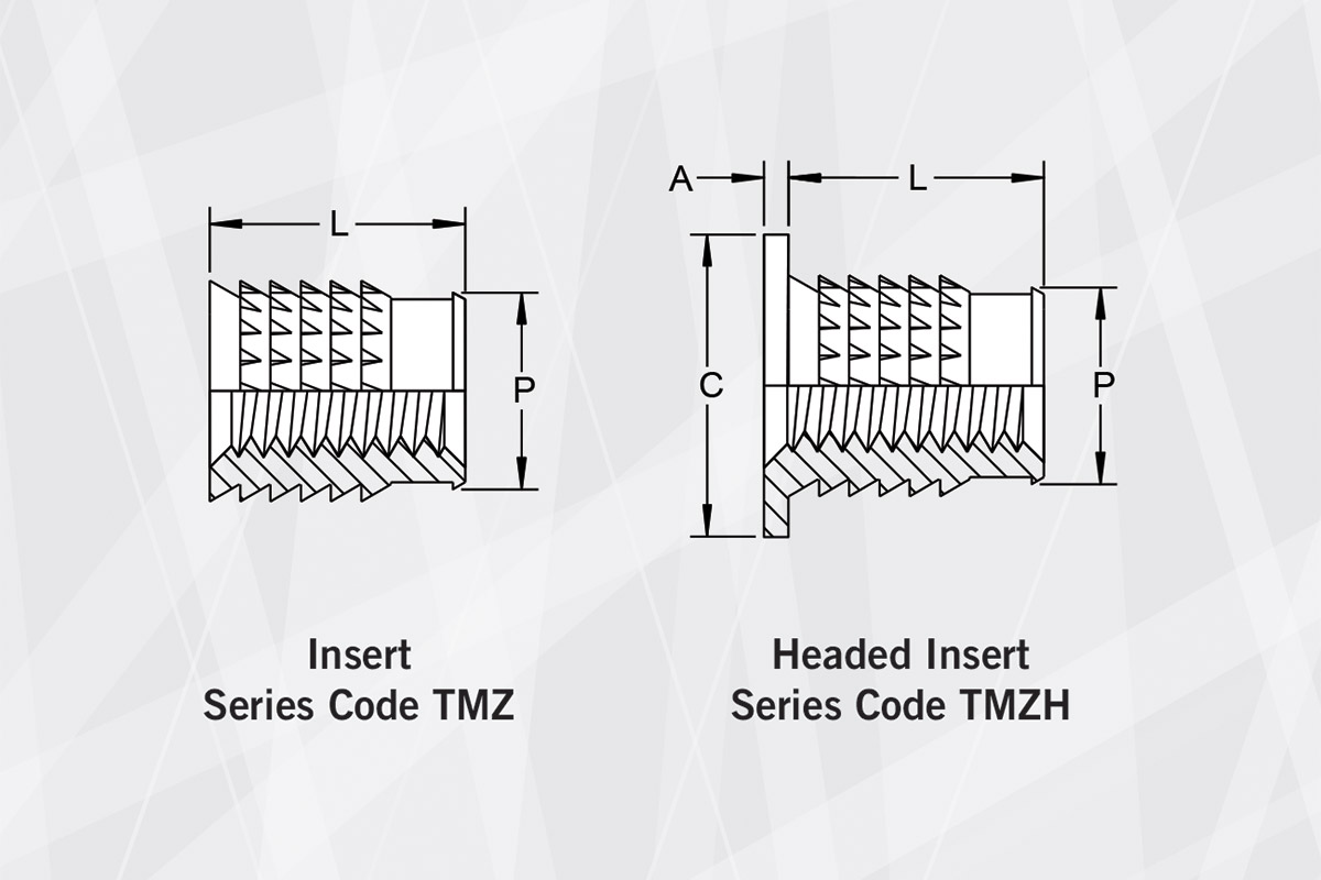 TMZ Barbed Press-In Inserts