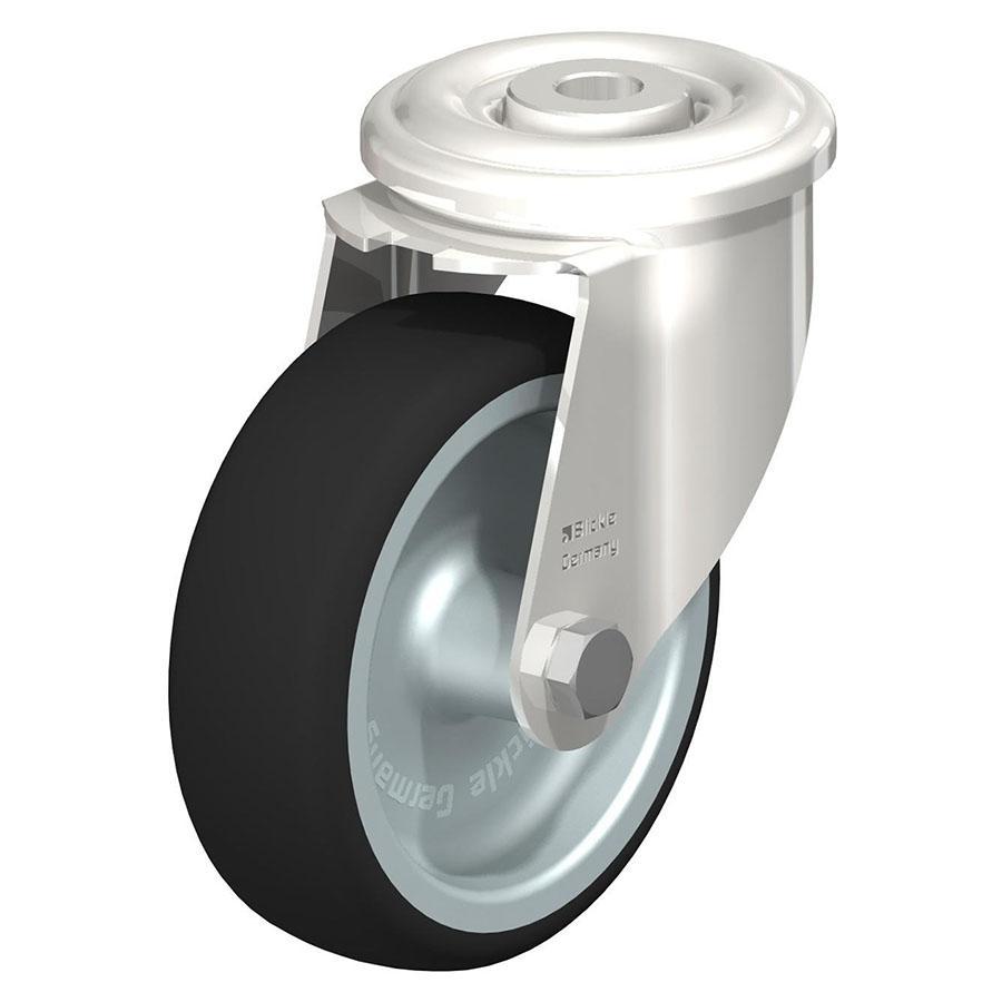 LEXR - Stainless steel swivel caster with bolt hole fitting