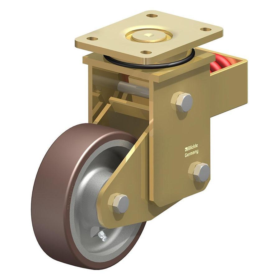 LSFN - Welded steel heavy duty swivel caster with steel spring