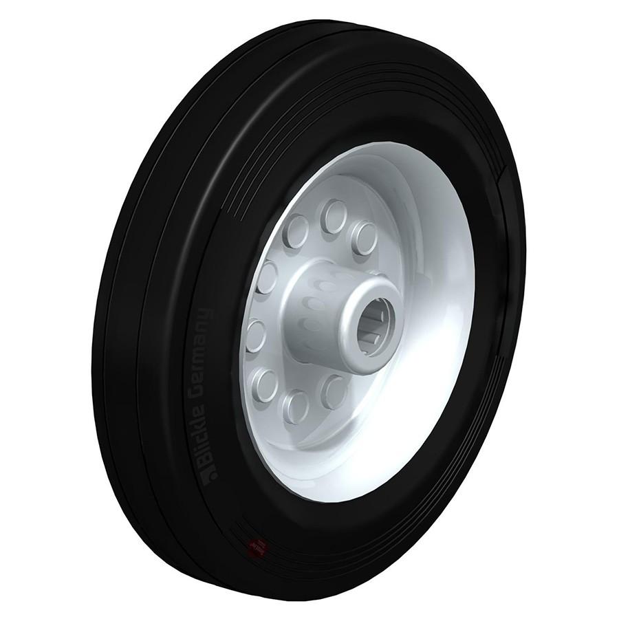 VEHI - Heat-resistant Blickle TempLine® Basic wheel with solid rubber tyres