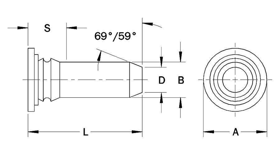 GT Self-clinching Pilot Pins