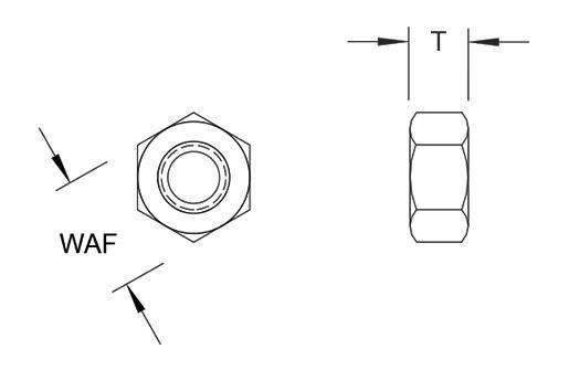 Machine Screw Nuts, Small Pattern