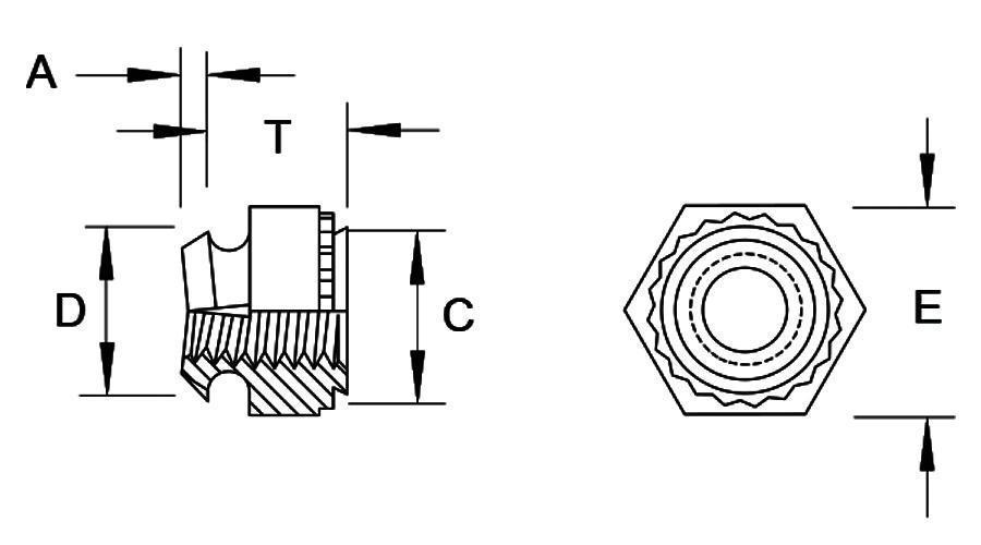 NM Locking Self-Clinching Nuts