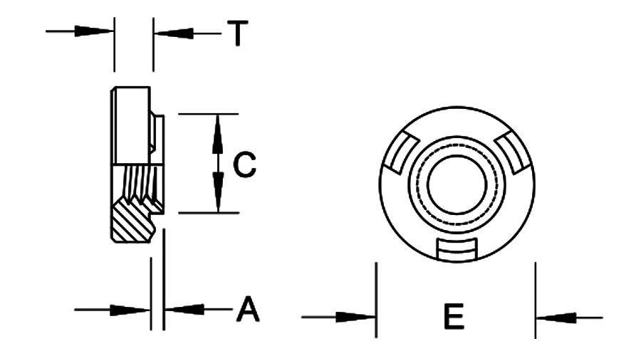 NP Weld Self-Clinching Nuts