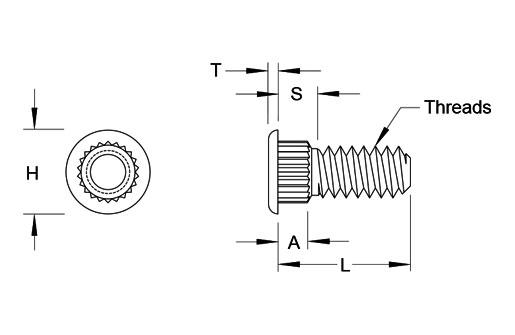 SG Broaching Self-Clinching Studs