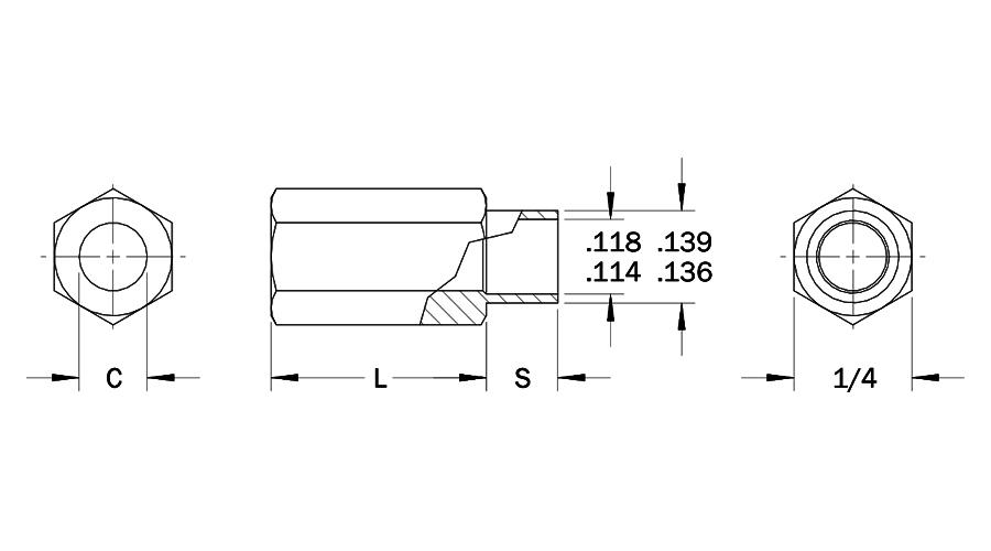 HSSP Hex Swage Spacers