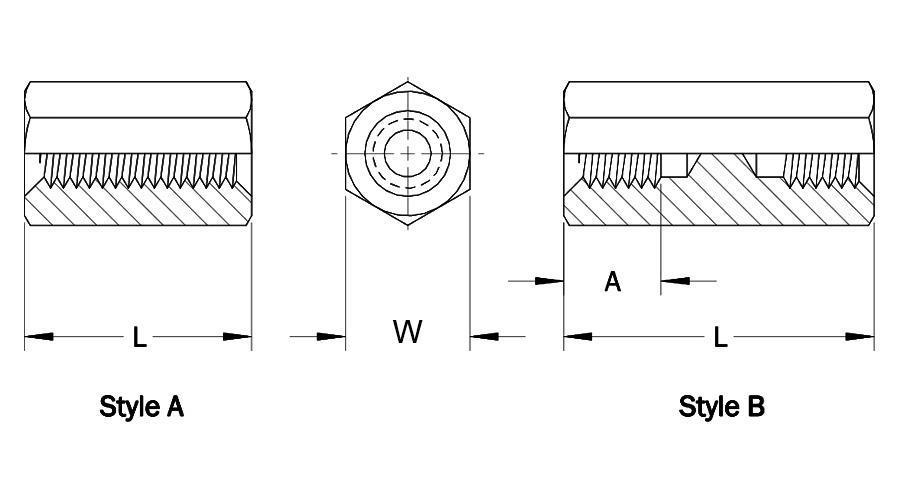 HST Hex Female-Female Standoffs