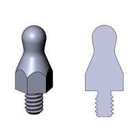 BS10 Male Thread Ball Studs