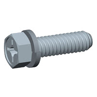 Indented Hex Head Split Ring Lock Washer Sems