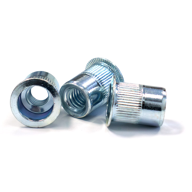 Flat Head Knurled Body Rivet Nuts